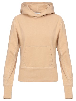 Бежевое худи HELMUT LANG: фото - Invogue